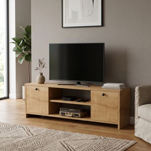 Cube Tv Ünitesi 120cm Meşe