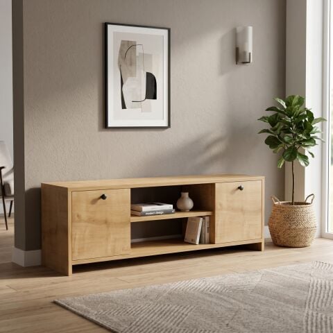 Cube Tv Ünitesi 120cm Meşe