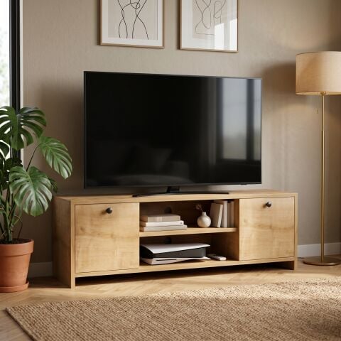 Cube Tv Ünitesi 120cm Meşe