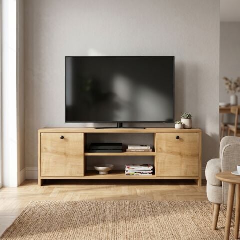 Cube Tv Ünitesi 120cm Meşe