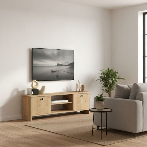 Cube Tv Ünitesi 120cm Meşe