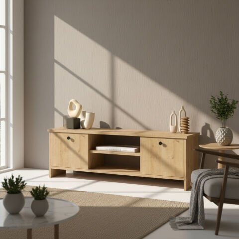 Cube Tv Ünitesi 120cm Meşe