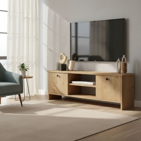 Cube Tv Ünitesi 120cm Meşe