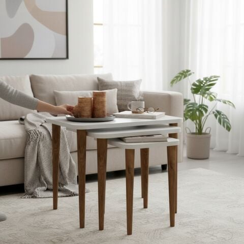 Letto Zigon Sehpa Beyaz