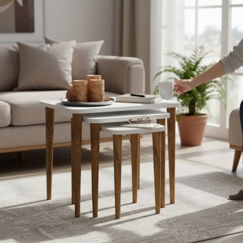 Letto Zigon Sehpa Beyaz