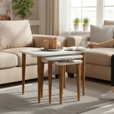 Letto Zigon Sehpa Beyaz