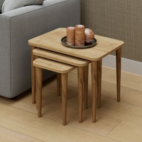 Letto Zigon Sehpa Meşe