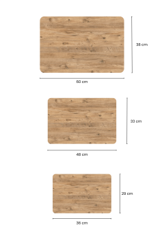 Letto Zigon Sehpa Meşe