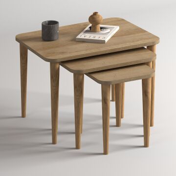 Letto Zigon Sehpa Meşe