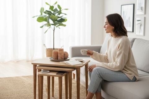 Letto Zigon Sehpa Meşe