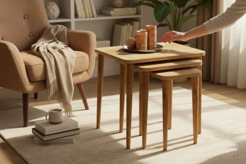 Letto Zigon Sehpa Meşe