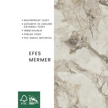 Elips Ortasehpa Salon Seti Efes Mermer