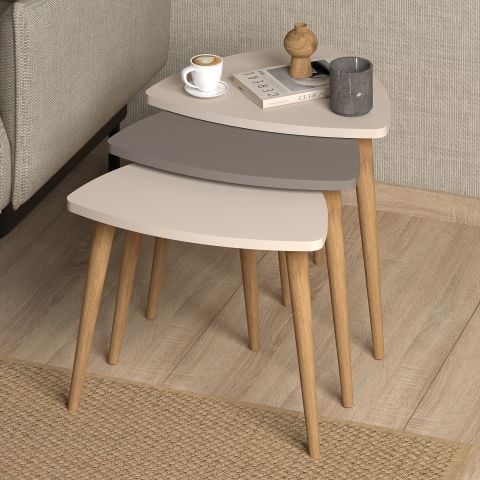 Bolero Zigon Sehpa Krem Cappuccino Krem
