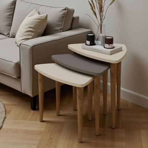 Bolero Zigon Sehpa Krem Cappuccino Krem