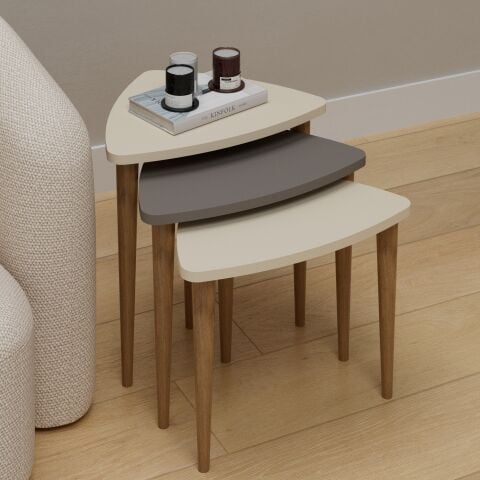 Bolero Zigon Sehpa Krem Cappuccino Krem