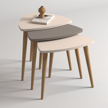 Bolero Zigon Sehpa Krem Cappuccino Krem