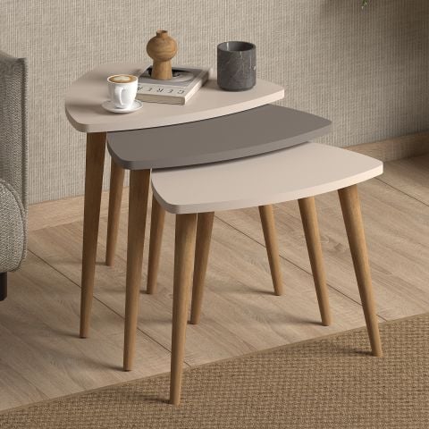 Bolero Zigon Sehpa Krem Cappuccino Krem