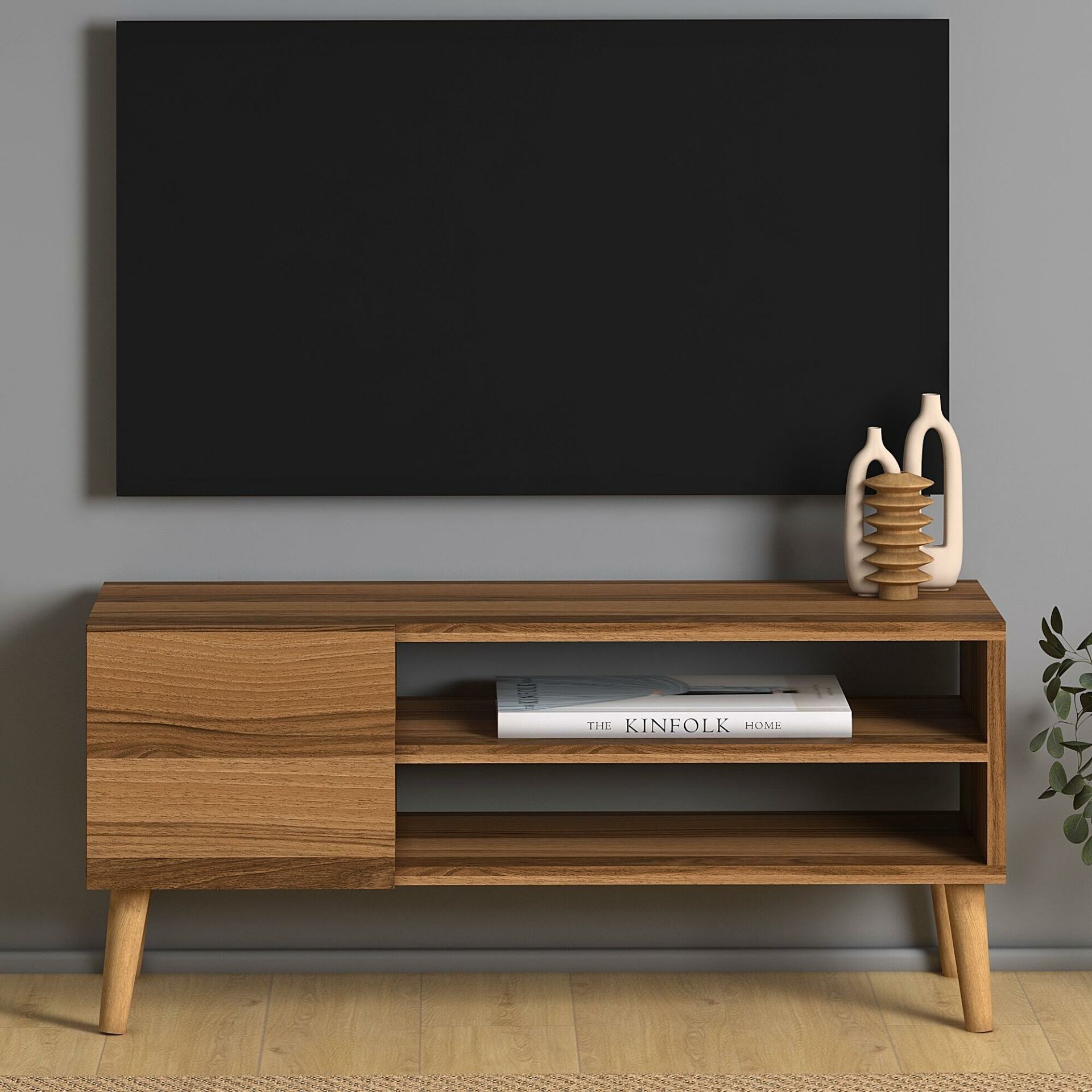 Porto Tv Sehpası 90cm Ceviz