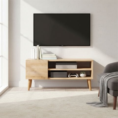 Porto Tv Sehpası 90cm Meşe