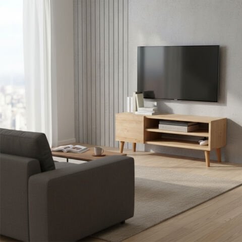 Porto Tv Sehpası 90cm Meşe