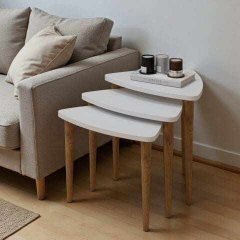 Bolero Zigon Sehpa Beyaz