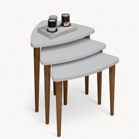 Bolero Zigon Sehpa Beyaz