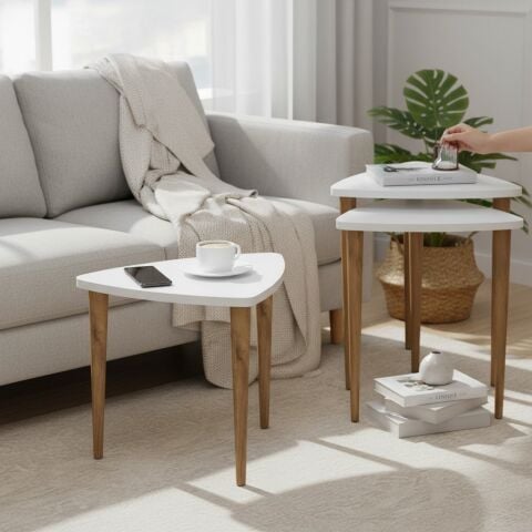 Bolero Zigon Sehpa Beyaz