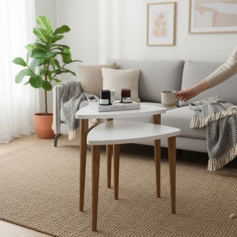 Bolero Zigon Sehpa Beyaz