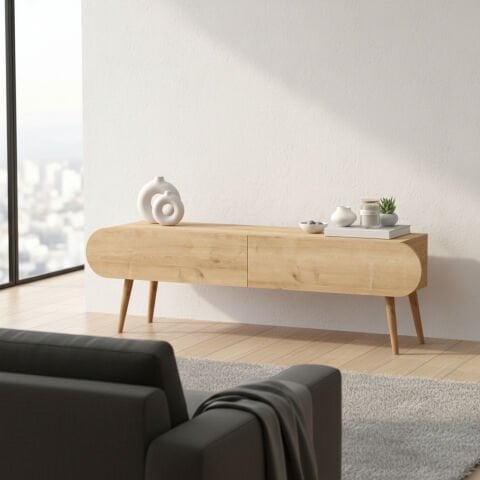 Lotus Tv Ünitesi 120cm Meşe