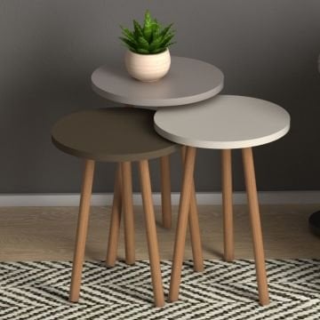 Roma Zigon Sehpa Krem Cappuccino Krem