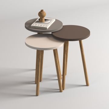Roma Zigon Sehpa Krem Cappuccino Krem