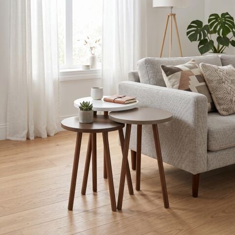 Roma Zigon Sehpa Krem Cappuccino Krem