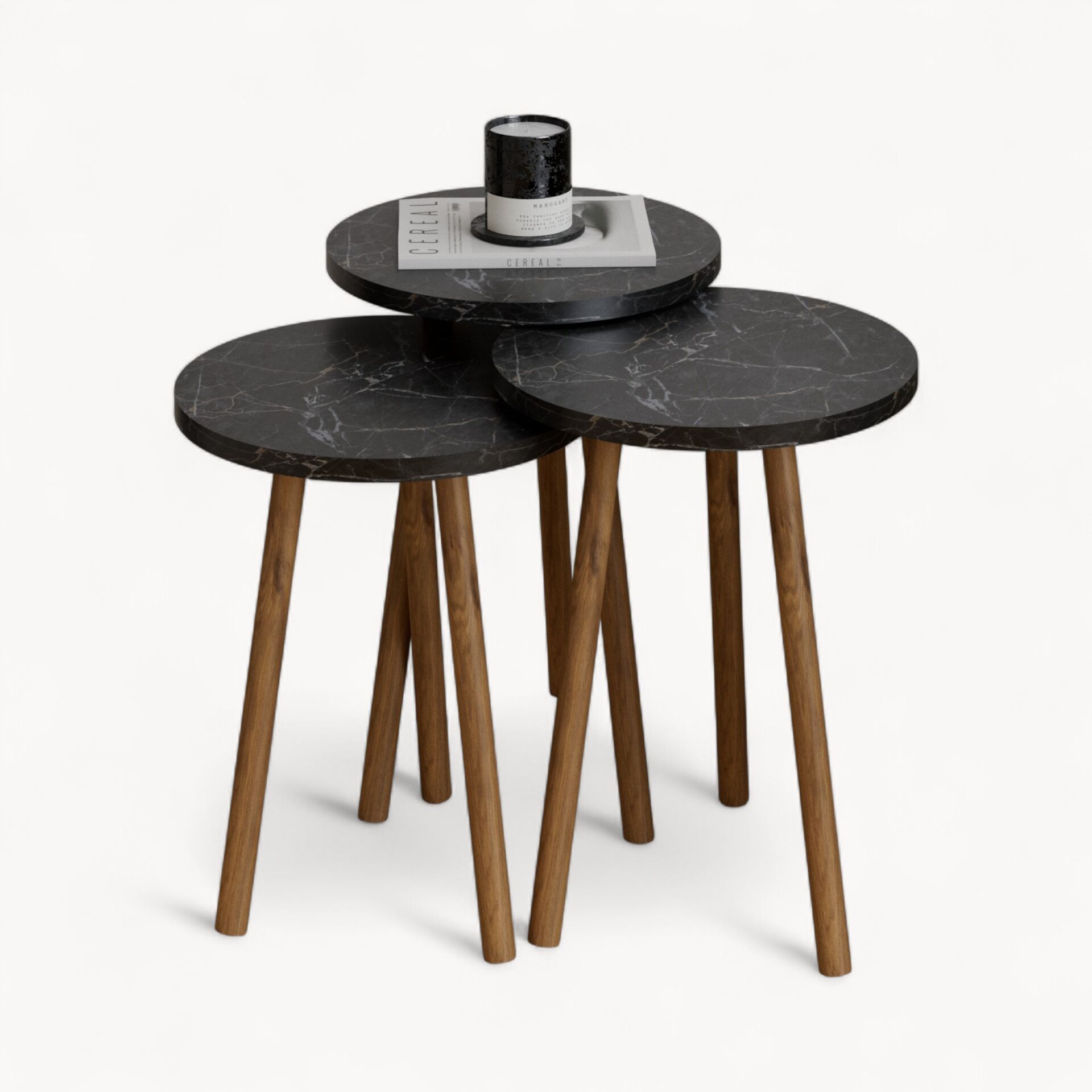 Roma Zigon Sehpa Bendir Mermer