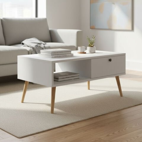 Napoli Orta Sehpa Beyaz