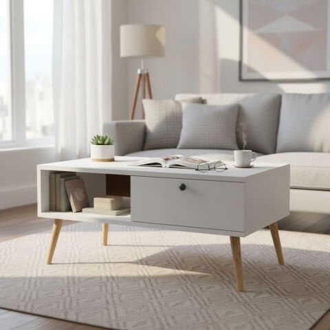 Napoli Orta Sehpa Beyaz