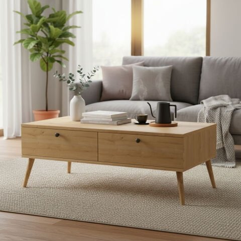 Alice Orta Sehpa Meşe