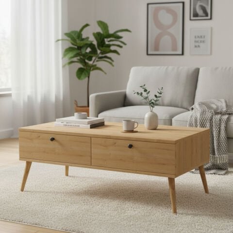 Alice Orta Sehpa Meşe