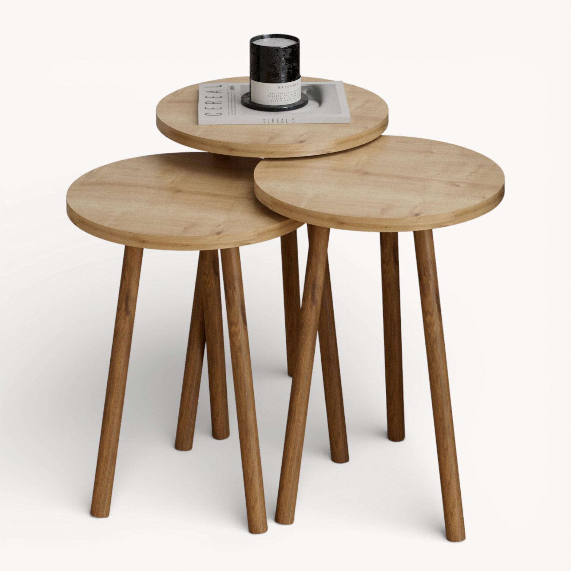 Roma Zigon Sehpa Meşe